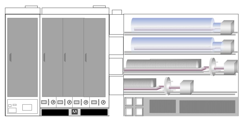 Horizontal hot-wall furnace load station