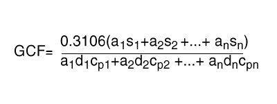 GCF calculation