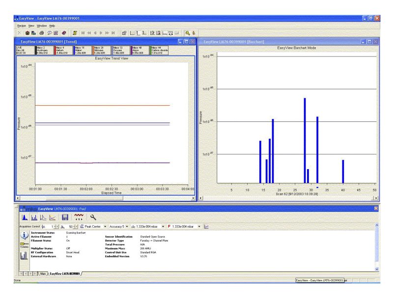 EasyView RGA Software screen shot